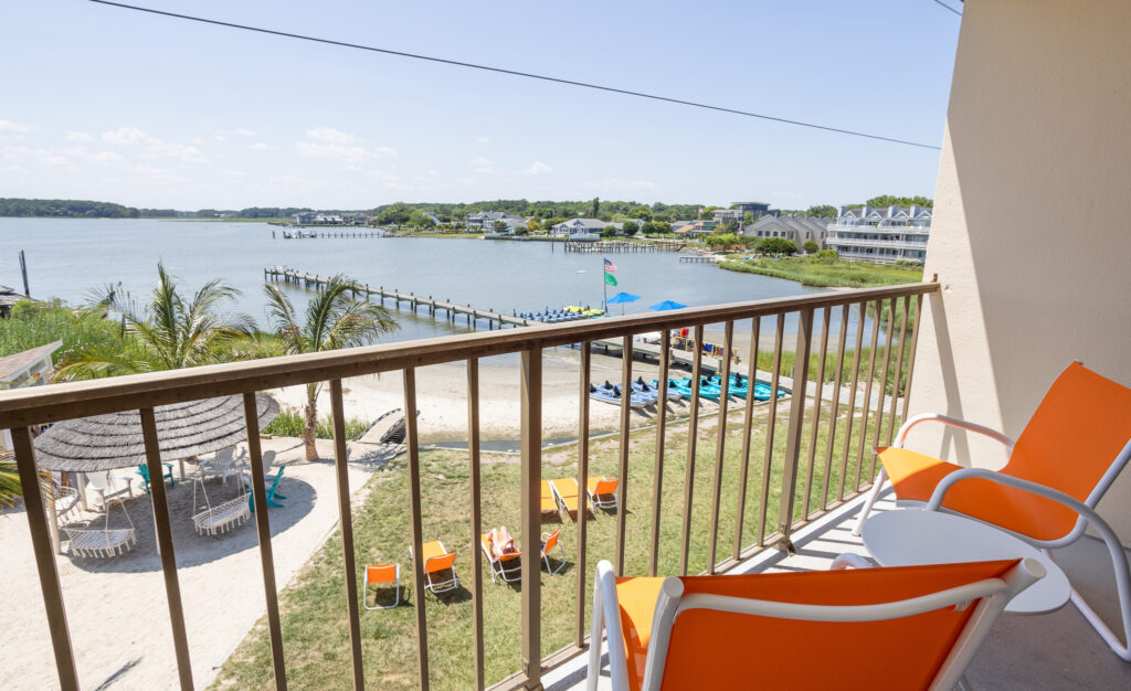 View of the bay from Bay Resort room balcony